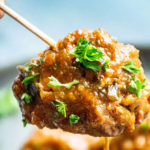 Venison Apricot Sriracha BBQ Meatballs